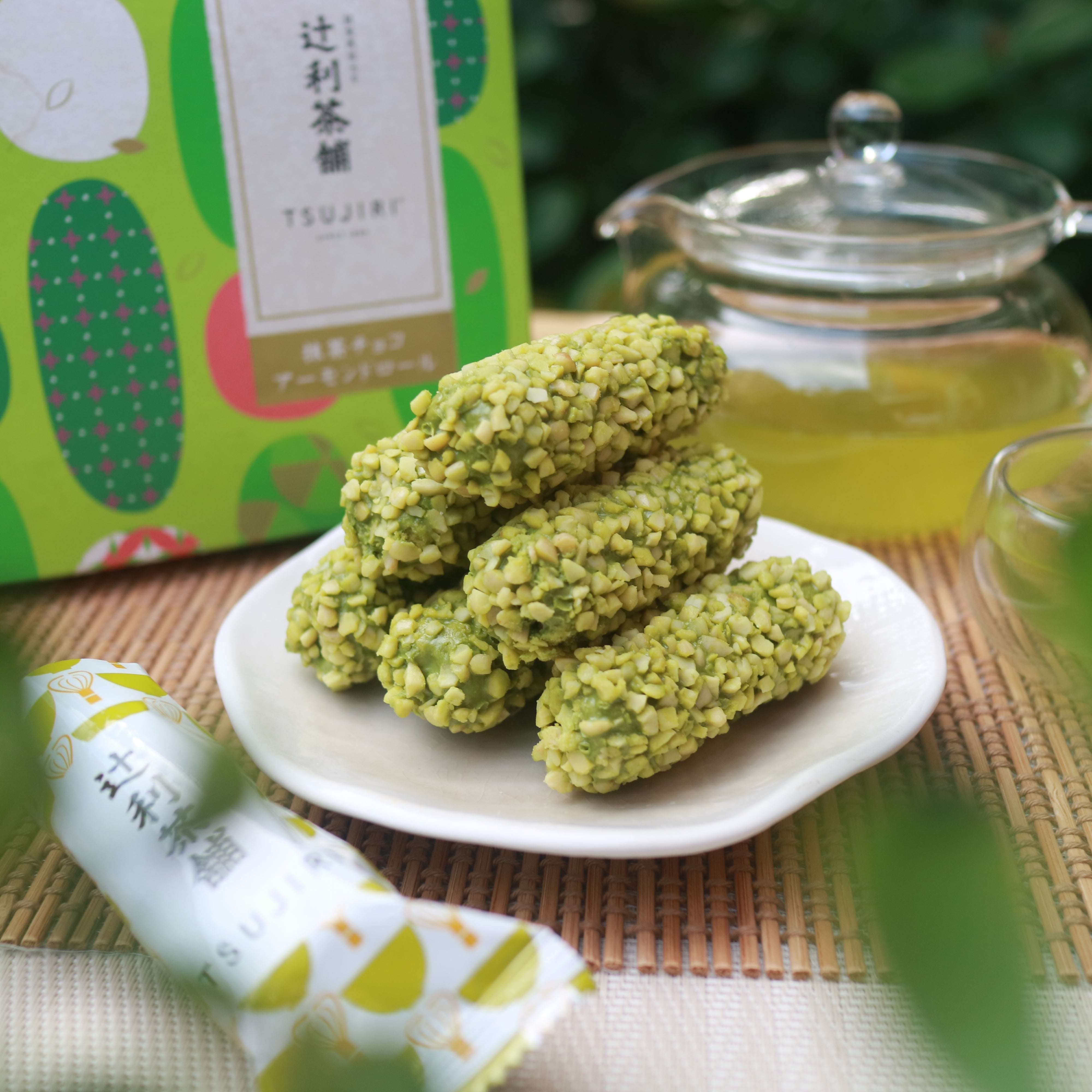 TSUJIRI Matcha Almond Cookie Roll