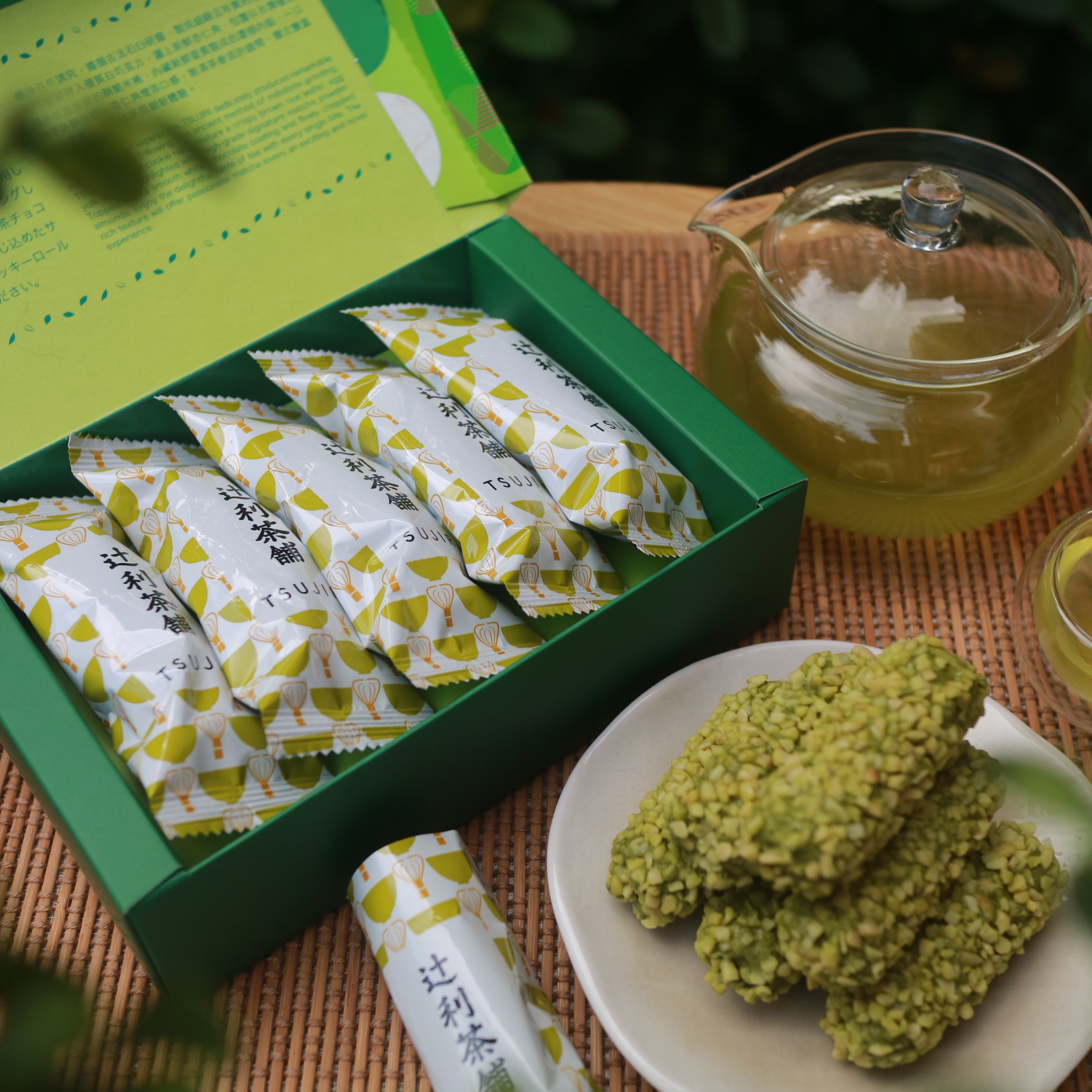 TSUJIRI Matcha Almond Cookie Roll